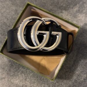 Gucci belt with silver detailing
